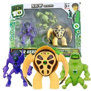 Детские игровые коллекционные фигурки, 3 шт. G11992/0843-13 BEN10 5 серии со световыми эффектами (NI) 03k26p003v2 фото