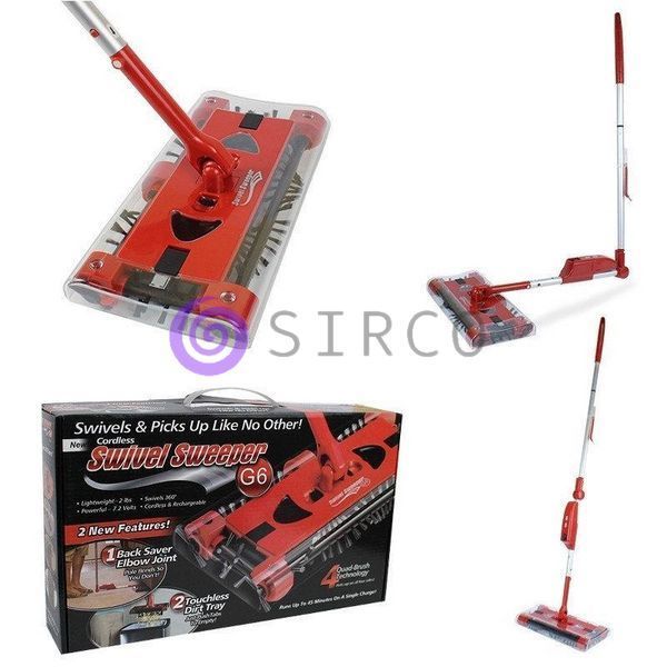 Багатофункціональний електро-віник 5в1 G6 SWIVEL SWEEPER 01k02p230 фото