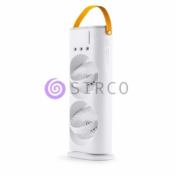Настольный вентилятор Double-ended Spray Fan 3в1 с увлажнителем, LED-подсветкой, USB Type-C пульт ДУ (AX) 01k07p190v2 фото