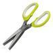 Ножницы для шинковки зелени Herb Scissors 5 острых лезвий Зеленые/211 10k03p084 фото 2