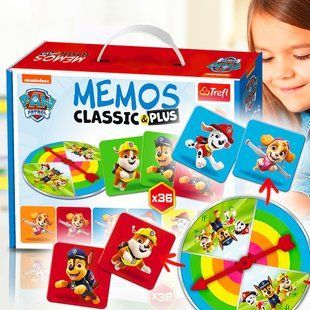 Детская настольная развивающая игра Мемос Trefl "Классический Плюс: Щенячий патруль" 36 карточек (02269) (SB) 03k19p030 фото