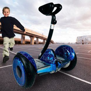 Гіроскутер сигвей Xiaomi MINI 54V колеса 10" Блакитний бризки (237) 13k05p011v2 фото