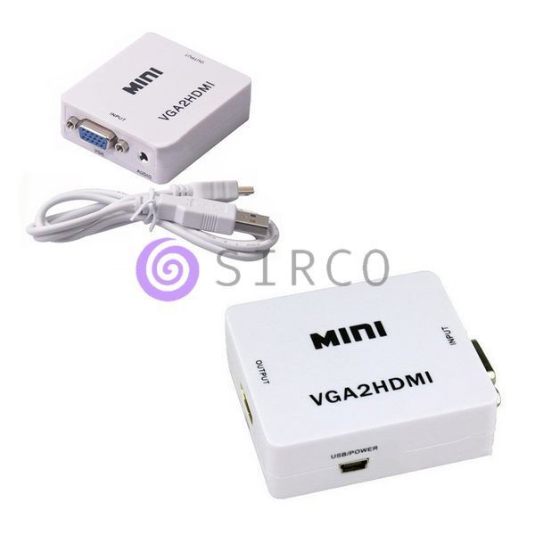 Конвертер переходник HDMI в VGA USB питание+audio HDMI2VGA (P-41) 11k06p054 фото