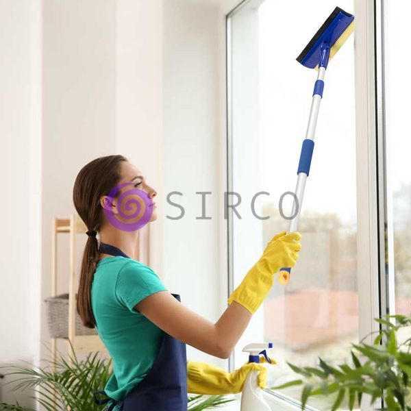 Швабра для мытья окон со телескопической ручкой стекломойка Cleaning Widows (средняя) (DRK) 01k02p190 фото