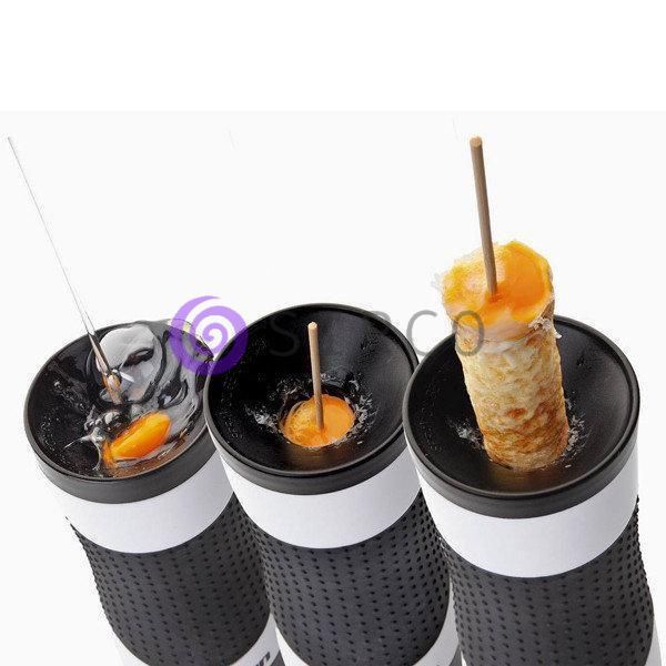 Вертикальна омлетніца Rollie - Easy Egg Cooker master FZ-C1, прилад для приготування яєць, яєчня на паличці 10k01p051 фото