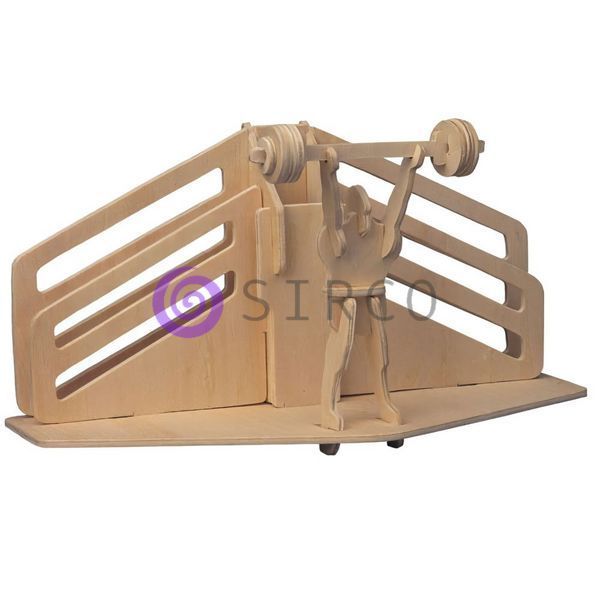 Набор для творчества Woodcraft Стойка для ручек &laquo;Тяжелая атлетика&raquo; 3D пазлы, сборная модель (NI) 03k12p306 фото