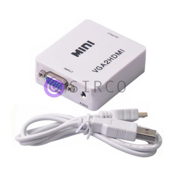 Конвертер переходник HDMI в VGA USB питание+audio HDMI2VGA (P-41) 11k06p054 фото