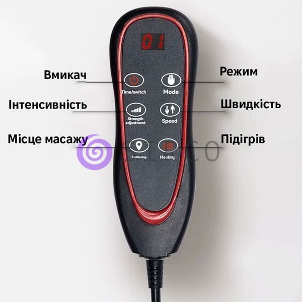 Багатофункціональний масажний матрац на пульті управління для всього тіла з підігрівом 4591 (509/4591) 06k01p178 фото
