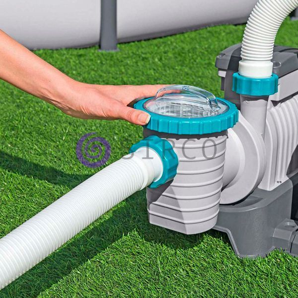 Пісочний фільтр-насос для каркасного та надувного басейну Bestway 58497 Flowclear 6056 л/год (AT) 02k12p344 фото