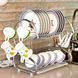 Стійка для зберігання посуду (2 яруси з піддоном) kitchen storage rack 10k05p002v1 фото 1