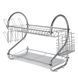 Стійка для зберігання посуду (2 яруси з піддоном) kitchen storage rack 10k05p002v1 фото 4