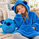 Детский плед-толстовка Huggle Pets с капюшоном и рукавами, худи-трансформер 2 в 1, Синяя коала (4409/H-27) 03k01p012v3 фото 6