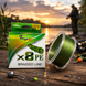 Восьмижильний волосінь для рибалки Boya BY X8PE 0.3 мм, 58.8 кг, 150 м Зелений 02k04p349v2 фото 1