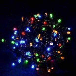 Новогодняя гирлянда черный провод XMAS Мультик нить 100 LED (10 метров) 12k01p080v1 фото