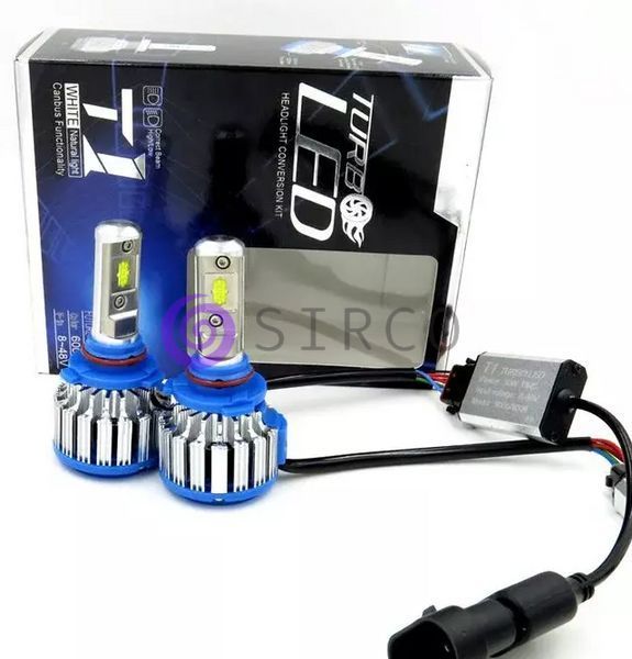 Комплект LED ламп с активным охлаждением TurboLed T1 H4 6000K 40W 12/24v (259) 04k04p016 фото