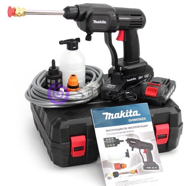 Аккумуляторная портативная ручная мойка Makita DHW050ZK (24V, 5 Ah, 26bar) 2 аккумулятора, в кейсе 04k10p008 фото