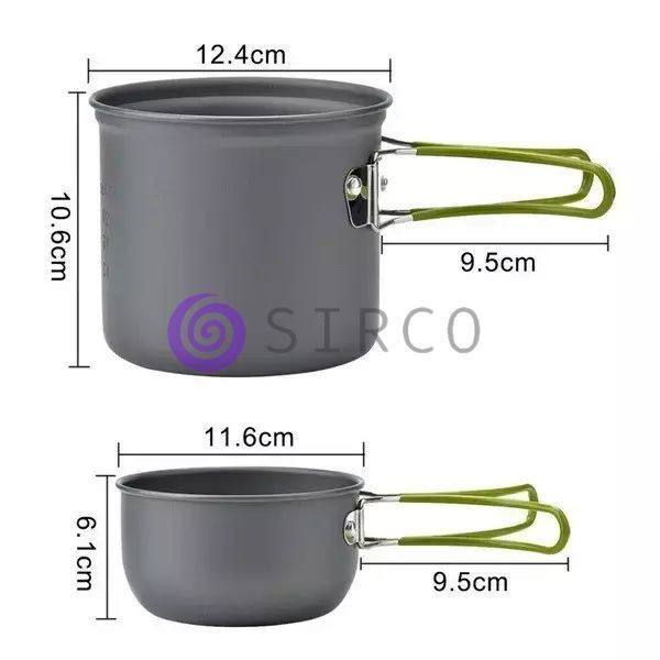 Туристичний похідний набір посуду для пікніка Cooking Set DS-101 (МА77) 02k03p033 фото