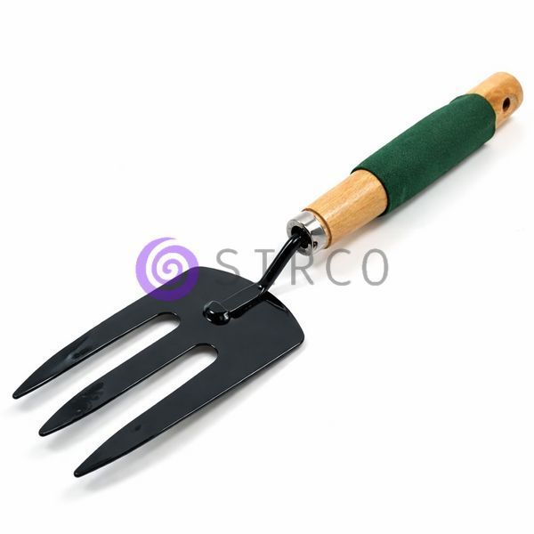 Вилка садова Garden Tools 34,5 см з дерев&rsquo;яною ручкою для грядок і квітників (YAB) 09k01p291v1 фото