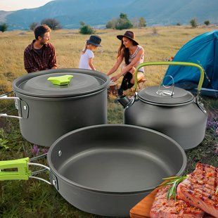 Туристический походный набор посуды для пикника Cooking Set DS-308 ((MA74)) 02k03p018 фото