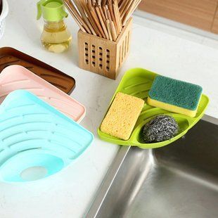 Кутовий органайзер на раковину кухонний утримувач для губки Sink Triangle Shelf (225) 10k10p110 фото