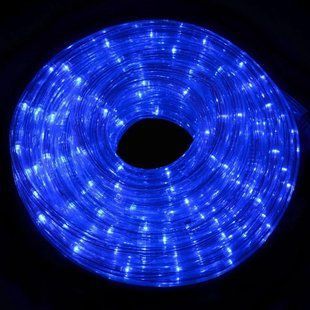 Новогодняя уличная гирлянда Xmas Rope Light Дюралайт шланг Синий (50 метров) 12k01p007v1 фото