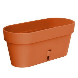 Овальний горщик для квітів з автополиванням &laquo;LATINA WINDOW BOX&raquo; 17*39,5см, 6,7л Терракот (DRKJ) 09k07p068v6 фото