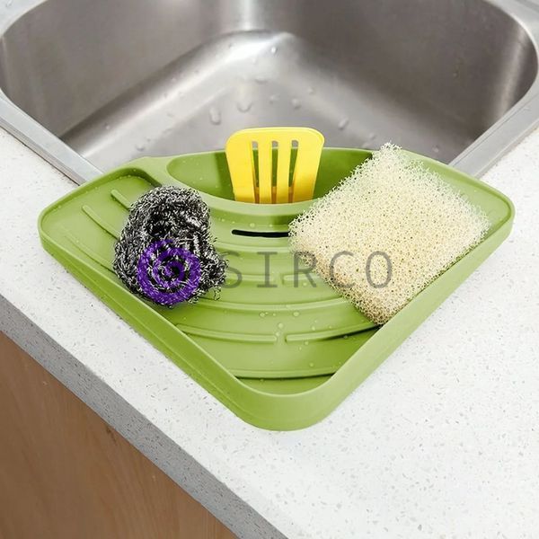 Угловой органайзер на раковину кухонный держатель для губки Sink Triangle Shelf (225) 10k10p110 фото