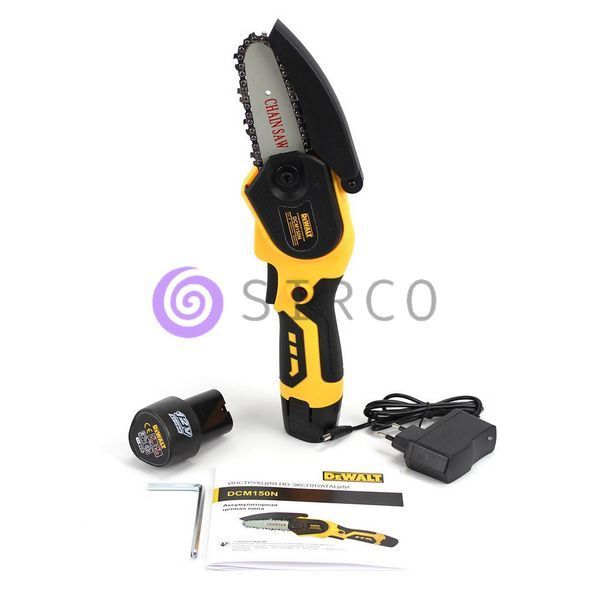 Аккумуляторная мини пила DeWalt DCM130N (12V, 3Аh) система блокировки, защитная крышка, в кейсе 09k08p019 фото