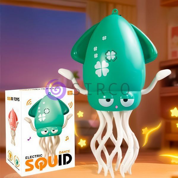 Детская интерактивная игрушка танцующий осьминог c удочкой Squid Toys Dance 158-21C Зеленый (OC) 03k05p537v2 фото