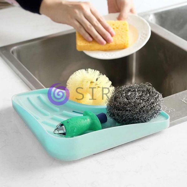 Угловой органайзер на раковину кухонный держатель для губки Sink Triangle Shelf (225) 10k10p110 фото