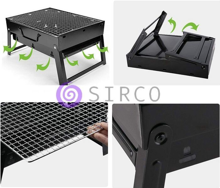 Складаний переносний гриль барбекю міні мангал bbq rack 353 (225) 02k01p145 фото