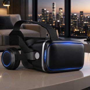 VR окуляри JBV12 для смартфона 4.7-6 дюймів з навушниками віртуальна реальність 3D Android iOS (X26) 11k02p271 фото