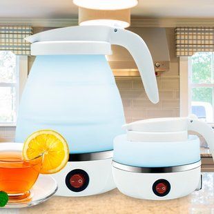 Складной дорожный силиконовый портативный электрочайник 0,5л Eltctric Kettle (205) 10k06p053 фото