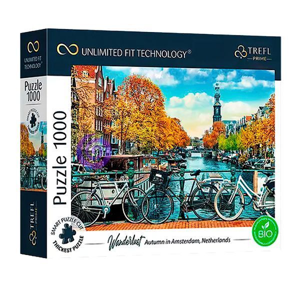 Пазли Безмежна колекція (1000 елм.) - "Осінь в Амстердамі" 10702/ Trefl (SB) 03k19p256 фото