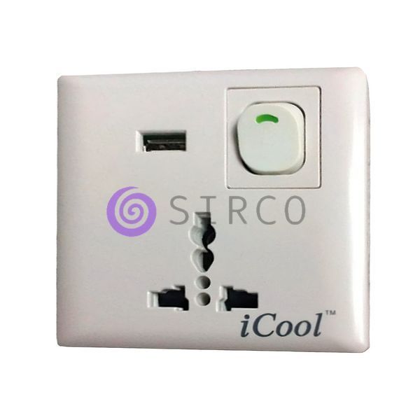 Розетка iCool с USB зарядкой для телефонов (1USB) 11k06p056 фото