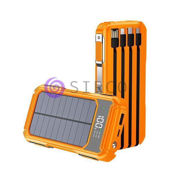 УБМ Power Bank ViaKing 20000 mAh Солнечная панель оранжевый/H-6 11k12p003v2 фото