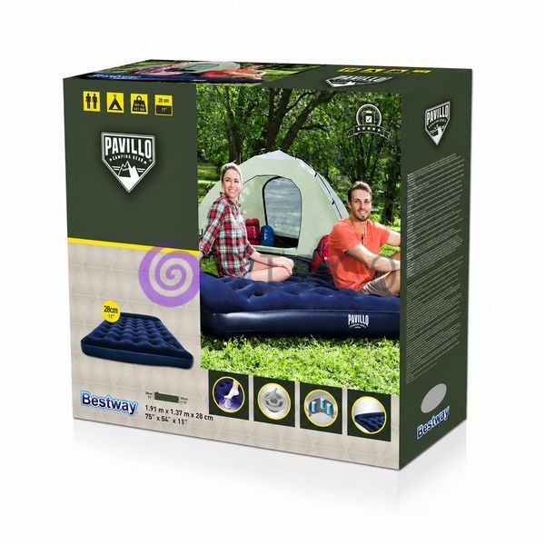 Матрац надувний Bestway Pavillo 67225 полуторний 137x191 см для дому та кемпінгу (AT) 02k10p489 фото
