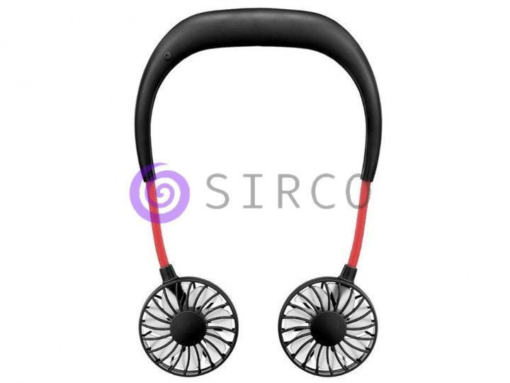 Вентилятор на шию для спорту Sport Fan Usb Чорний 01k07p050 фото